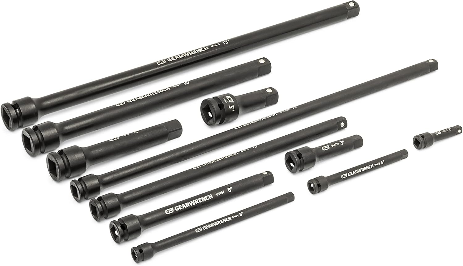 GEARWRENCH 17 Piece 1/4', 3/8', 1/2' Impact Drive Tool Accessories Set with EVA Foam Tray - 86524