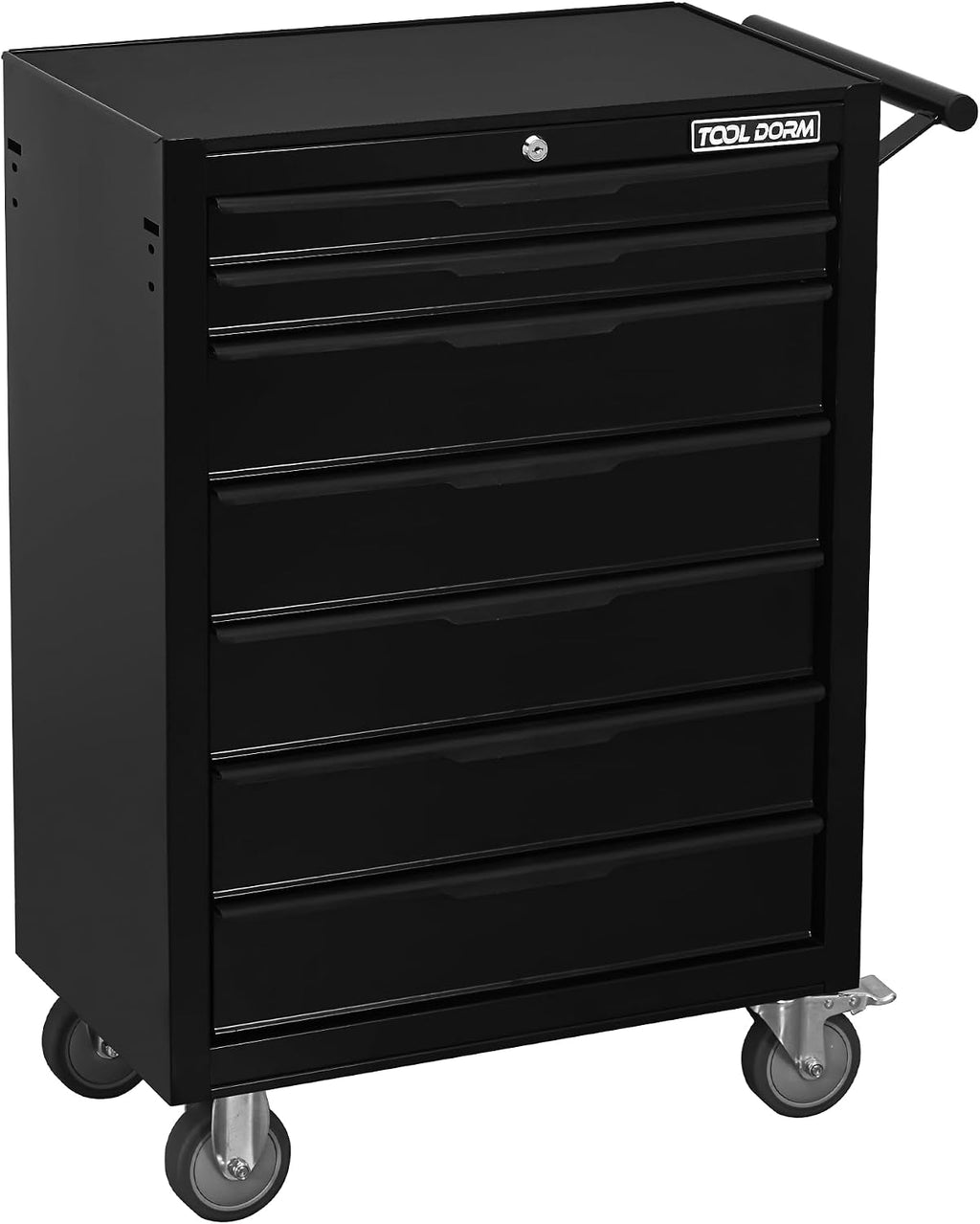 Tool Box Rolling Tool Cabinets, 24.2inch Rolling Toolbox with 7 Drawers, Metal Tool Chest with Wheels Tool Cart for Garage, Warehouse, Repair Shop, Workshop