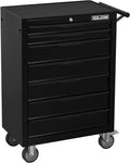 Tool Box Rolling Tool Cabinets, 24.2inch Rolling Toolbox with 7 Drawers, Metal Tool Chest with Wheels Tool Cart for Garage, Warehouse, Repair Shop, Workshop