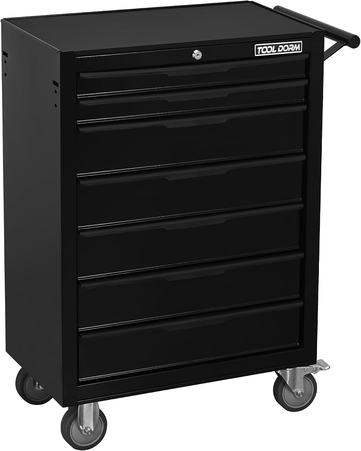 Tool Box Rolling Tool Cabinets, 24.2inch Rolling Toolbox with 7 Drawers, Metal Tool Chest with Wheels Tool Cart for Garage, Warehouse, Repair Shop, Workshop