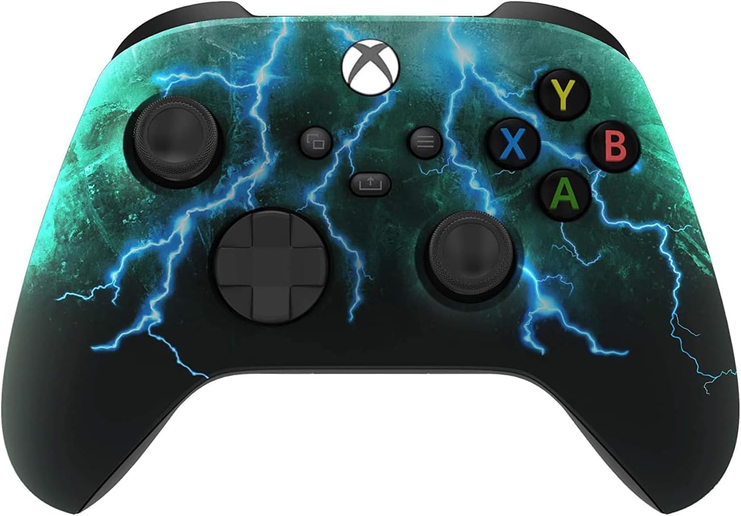 Custom Controllerzz Wireless Controller for Microsoft Xbox Series X/S & Xbox One - Custom Soft Touch Feel - Custom Xbox Series X/S Controller (X/S Green Skies)