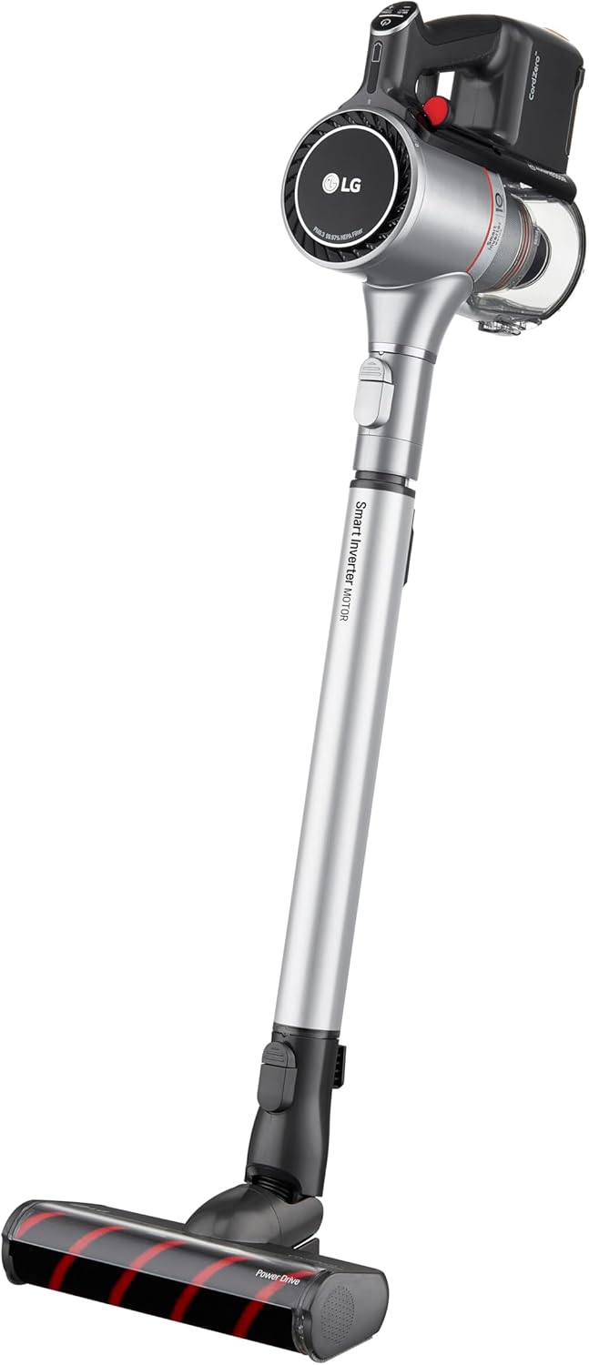 LG CordZero Cordless Stick Vacuum, 2 Batteries, 120 Min Run Time, Powerful Cleaning for Carpet, Hard Floors & Pet Hair, Lightweight, High-Capacity Dust Bin, 10-Year Motor Warranty, A926KSM (Renewed)