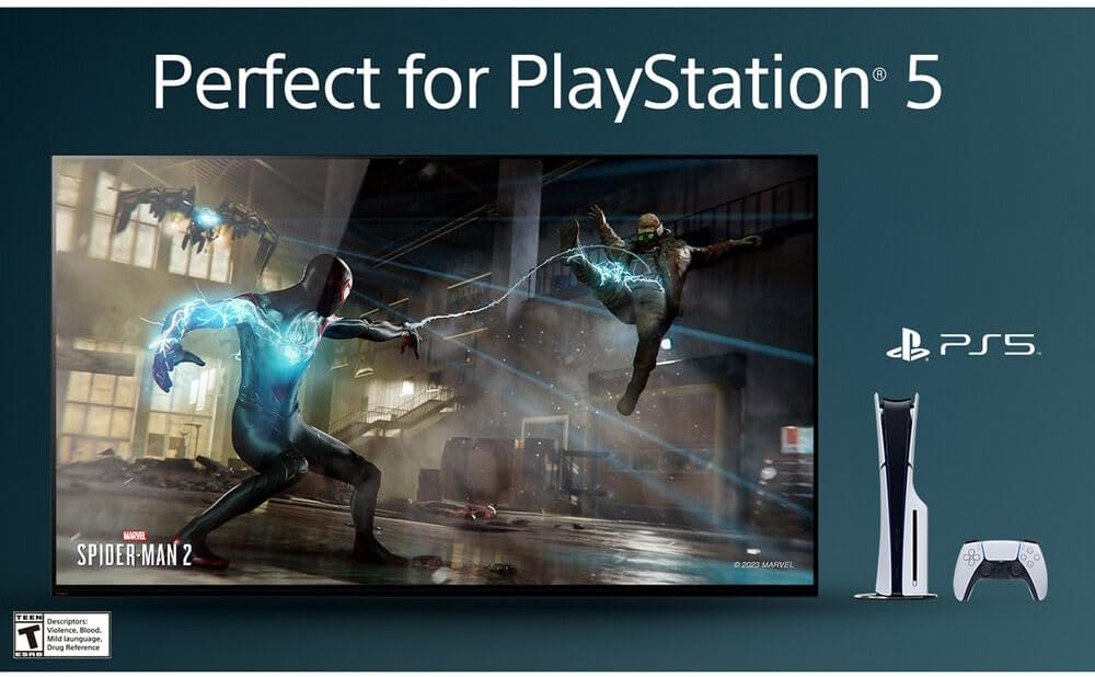 Sony K75XR70 BRAVIA 7 75 inch 4K HDR Smart QLED Mini-LED TV 2024 Bundle with 2 YR CPS Enhanced Protection Pack