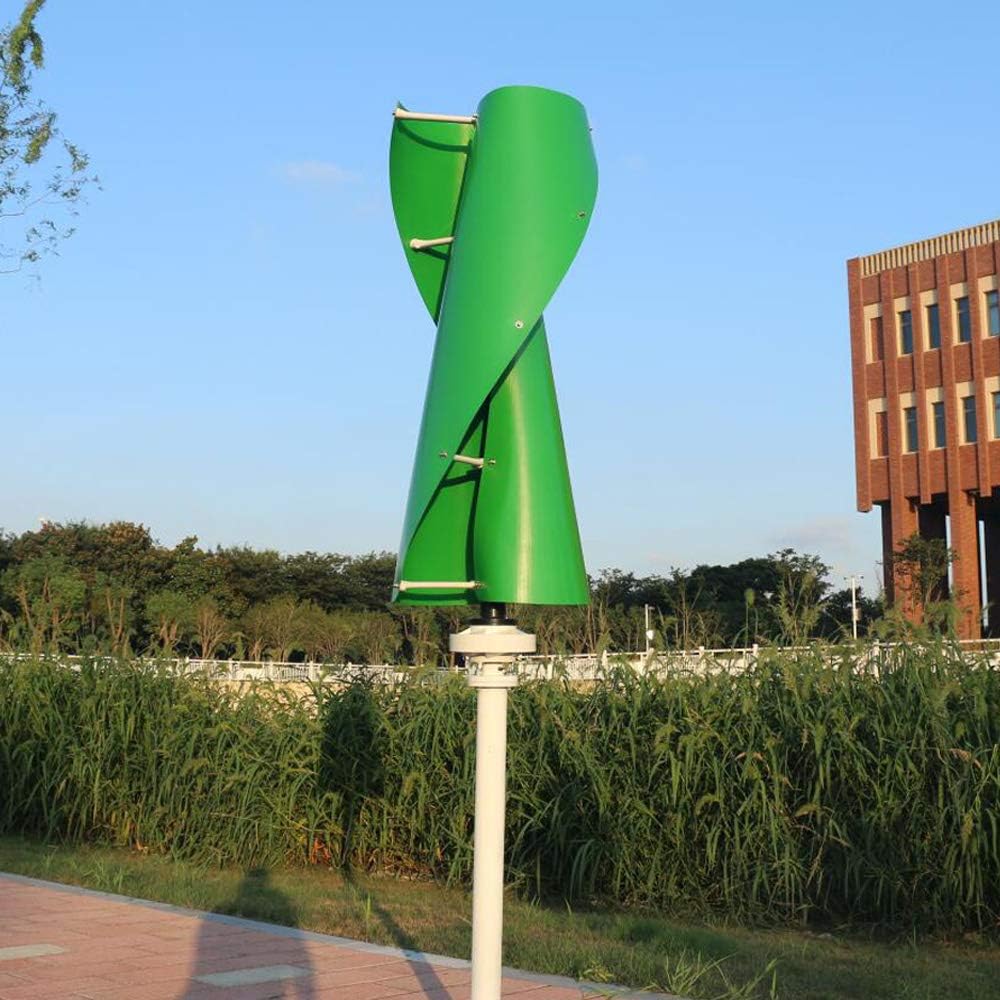 600W Vertical Wind Turbine Permanent Magnet Generator 3 Phase 12V 24V 48V Vertical Axis Coreless Wind Power (12V Without Controller, Orange)
