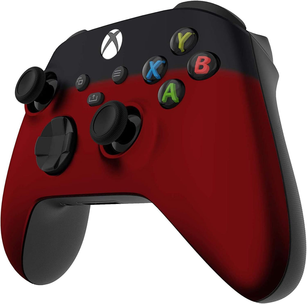 Custom Controllerzz Wireless Controller for Microsoft Xbox Series X/S & Xbox One - Custom Soft Touch Feel - Custom Xbox Series X/S Controller (X/S Red & Black Fade)