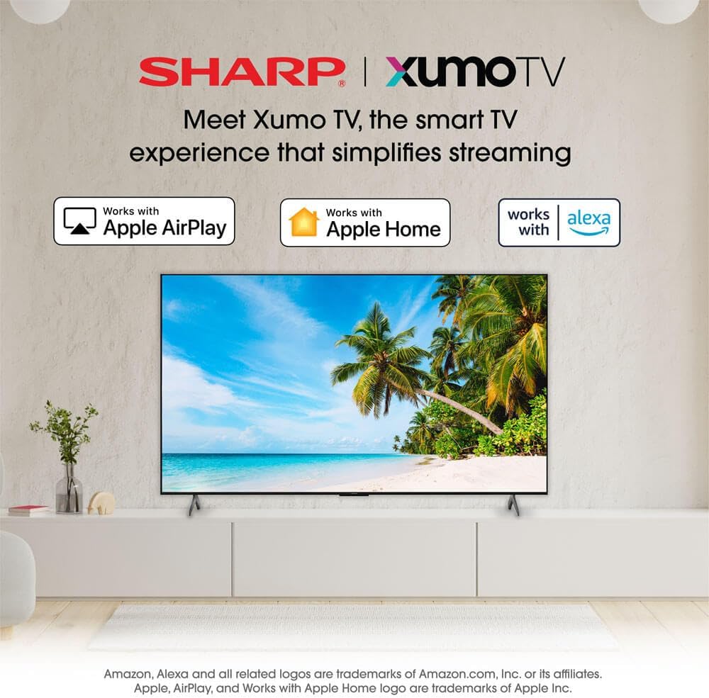 Sharp 4TC75HP7050U 75 inch Class Aquos QLED 4K Ultra HD Xumo Smart TV