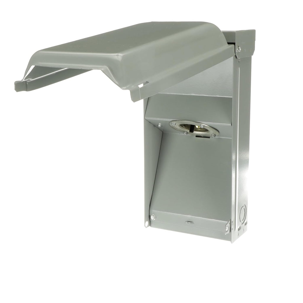 Midwest U050N 50A Power Inlet • 120/240V AC Input • Outdoor Generator Inlet Box • CS6375 Receptacle • for RVs, Trailers, and Transfer Switch Use