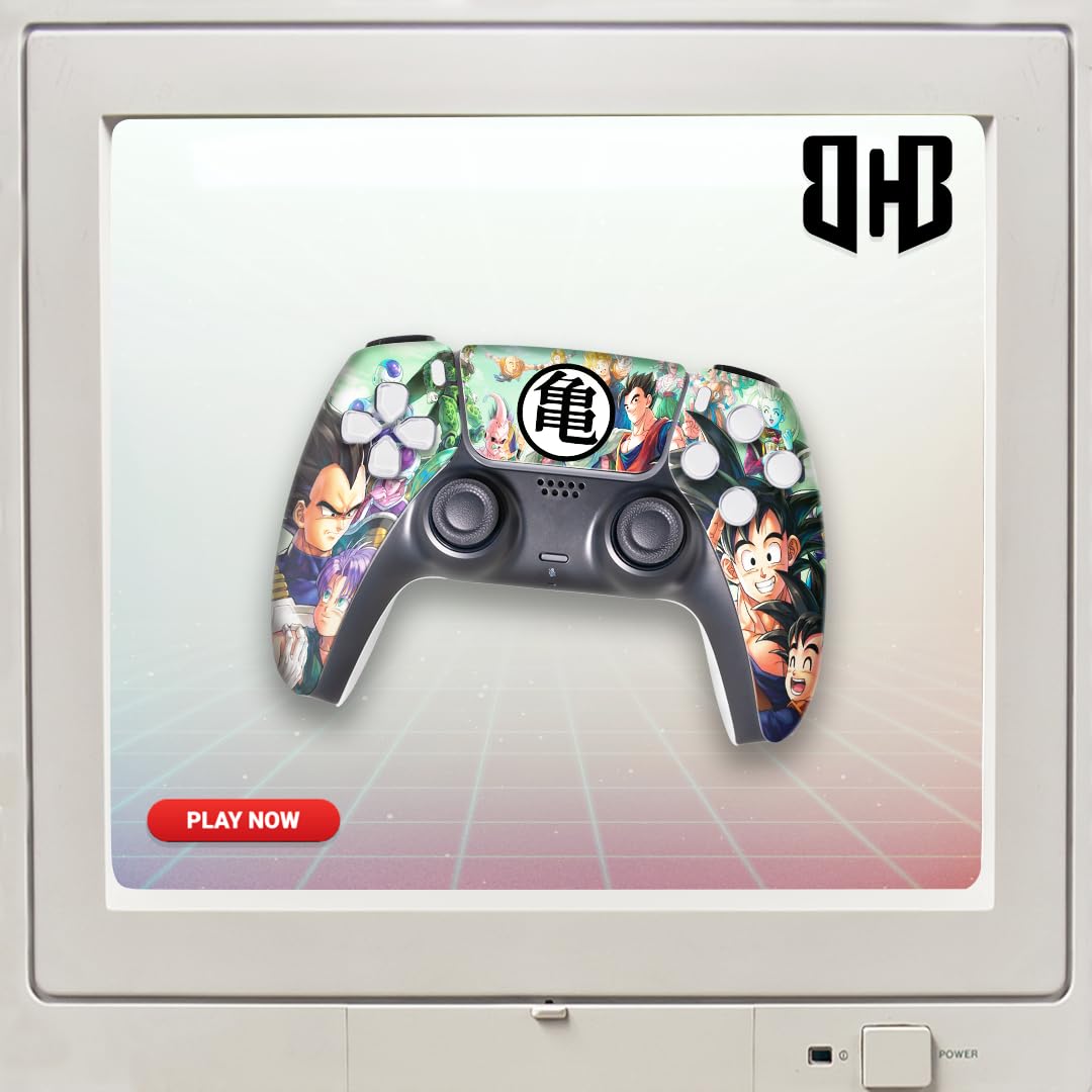 D. B. Z. Fam Custom PS-5 Controller Wireless compatible with Play-Station 5 Console by BCB Controllers | Proudly Customized in USA with Permanent HYDRO-DIP Printing (NOT JUST A SKIN)