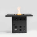 AJ Enjoys 34'' Propane Fire Pit Table, 50,000 BTU Detachable Tabletop Fire Table with Steel Lid, Laval Rocks, Deck Safe Fire Pit, Gas Fire Pits for Outside Patio