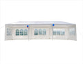 GOJOOASIS Wedding Party Tent 10x30 White Outdoor Canopy Tent Outdoor Gazebo (10' x 30' with 5 Walls)