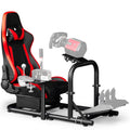 Dardoo G29 Racing Simulator Cockpit with Seat Compatible with Logitech/Thrustmaster/Fanatec G920 G923,Playstation PC platforms,Gaming Wheel Stand,Not Included Wheel,Pedal and Handbrake