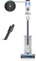SHARK IW3525Q Detect Pro Auto-Empty System - Lightweight Cordless Stick Vacuum for Pet Hair with HEPA Filter, Odor Neutralizer, Portable Handheld, Charging Dock, Tools (Renewed) (White + Blue)