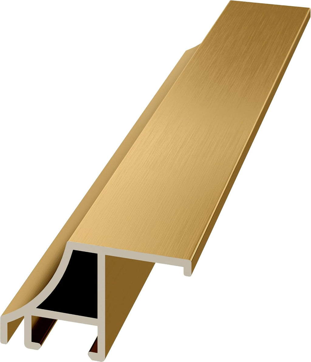 Pale Gold Scoop 75' Alloy Deco TV Frame - Compatible ONLY with Samsung The Frame TV and Pro TVs (Fits 2021-2026, LS03A, LS03B,LS03C,LS03D,LS03FA,LS03FW)