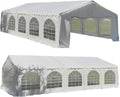 DELTA 32'x20' Budget PE Party Tent + (2) Long Bags + (2) Short Bags, for Parties, Large Canopy Carpas para Fiestas, Big Wedding Party Event Tents with Waterproof Top for Patio Outdoor Garden Events