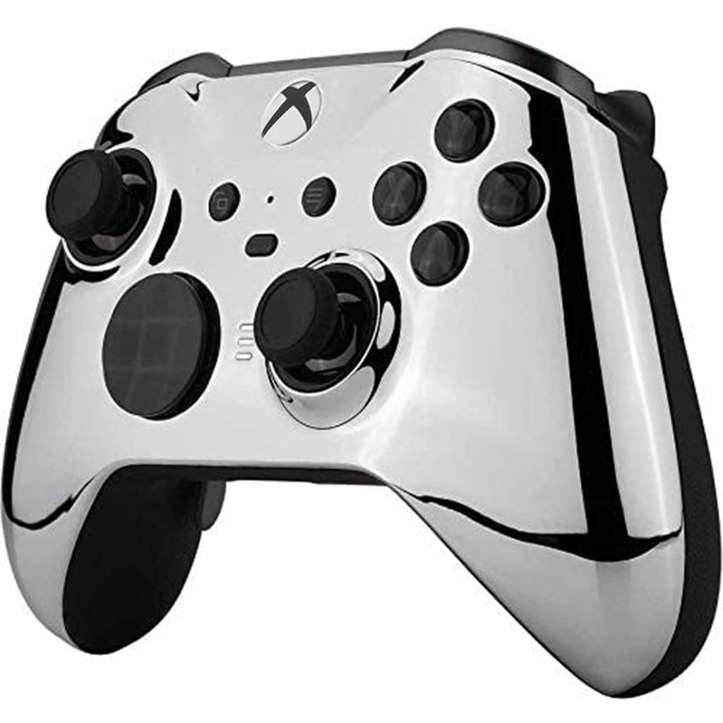 Custom Controllerzz Elite Series 2 Controller Compatible with Xbox One, Xbox Series S and Xbox Series X - (Silver Chrome)