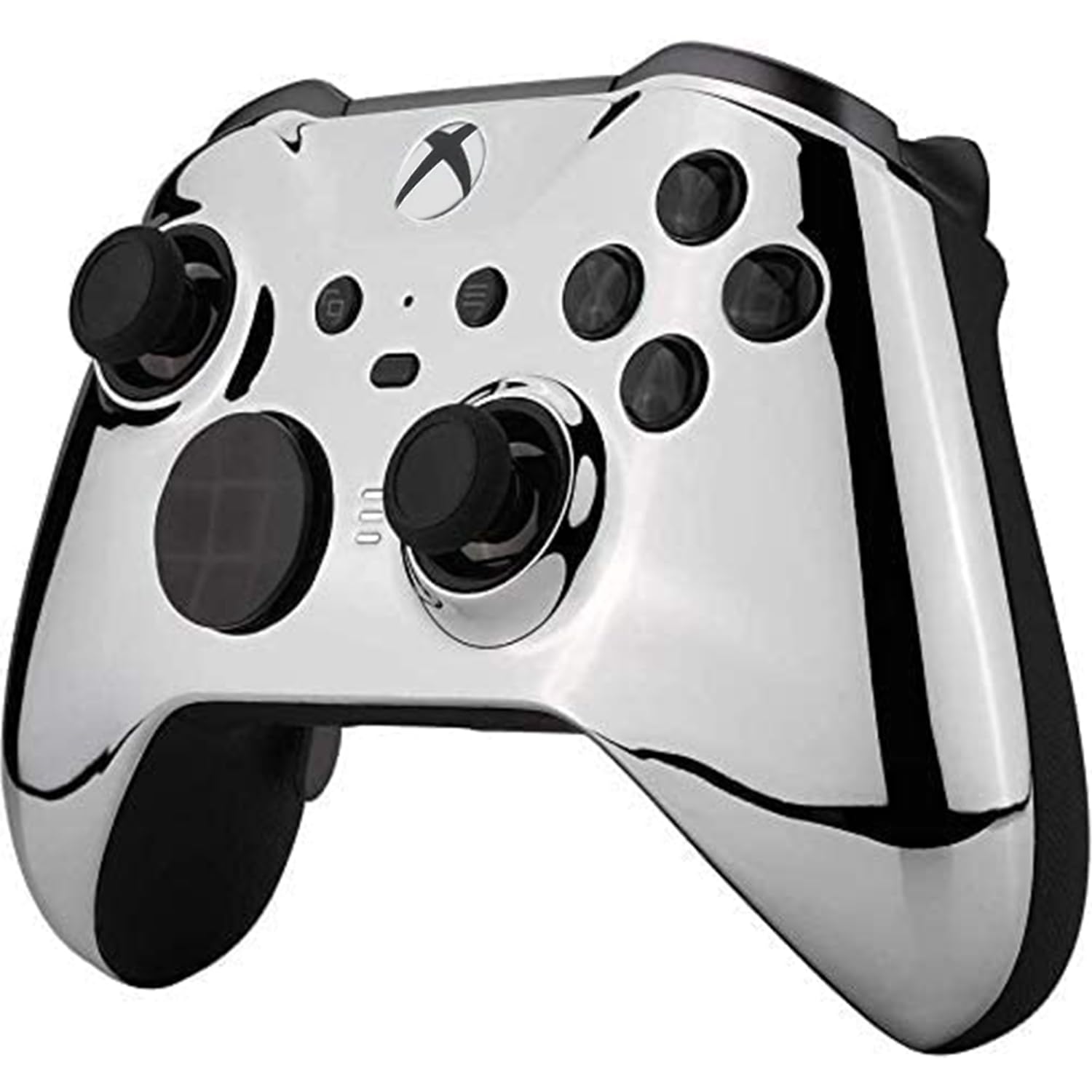 Custom Controllerzz Elite Series 2 Controller Compatible with Xbox One, Xbox Series S and Xbox Series X - (Silver Chrome)