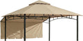 Garden Winds Durable 350 Replacement Canopy Top Compatible with Garden House 10' x 10' Gazebo Model 5SGZ14051010NN - Beige
