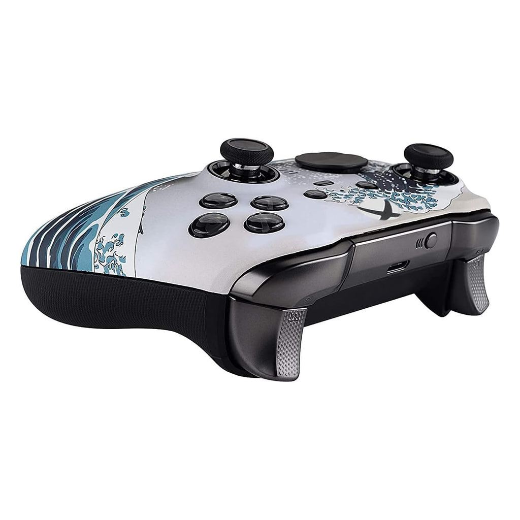 Custom Controllerzz Elite Series 2 Controller Compatible With Xbox One, Xbox Series S and Xbox Series X (Waves)