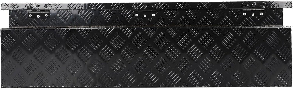 SCITOO 39 Inch Aluminum Truck Bed Tool Box,Diamond Plate Heavy Duty Crossover Storage for Most Full Size Pickups,Lockable Weatherproof Chest,Fits 39' Truck Beds,Easy Access to Load and Unload