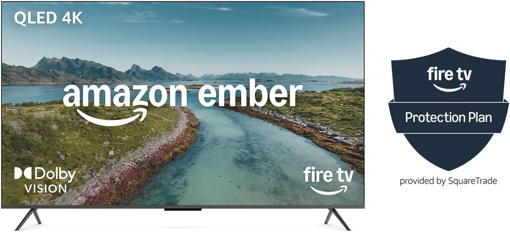 Amazon Ember 55' QLED Series with Fire TV (newest model) with 4-Year Protection Plan