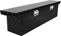 Crossover Tool Box Deep 14' H x 12' D x 60' L Waterproof Lockable Aluminum Black Truck Storage Box Compatible with Chevy Colorado,Ford Ranger,GMC Canyon（For Mid-Size Trucks