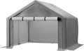Outdoor Storage Shelter, 8x8 ft Portable Shed with Roll up Zipper Door, Waterproof and UV Resistant Anti-Snow, Heavy Duty Carport for Storing Garden Tools, Outdoor Equipment