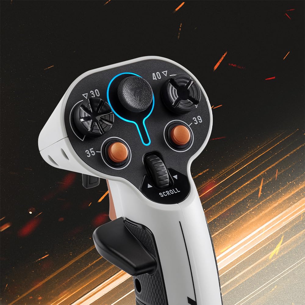 Thrustmaster Sol-R1 Flight Joystick - Hall Effect Technology, 44 Buttons for Space Flight Simulation, Flight Stick with Ambidextrous Grip - Compatible with PC