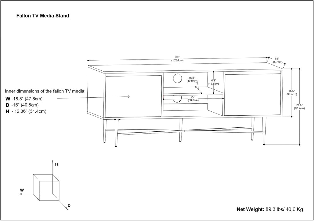 SIMPLIHOME Fallon SOLID MANGO WOOD 60 inch Wide Contemporary TV Media Stand in Natural For TVs up to 65 inches for the Living Room and Entertainment Center