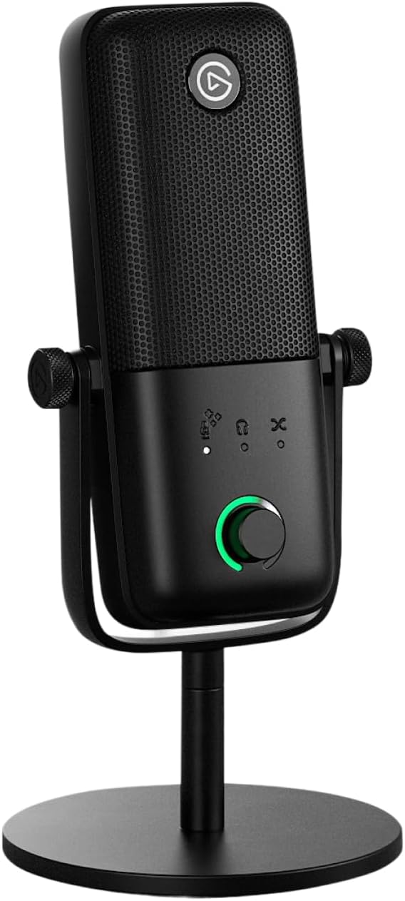 Elgato Wave:3 MK.2 – Premium USB Condenser Microphone for Streaming & Podcasting with Wave FX Processor, Onboard DSP, Clipguard 2.0, VST Inserts – Works on PC and Mac