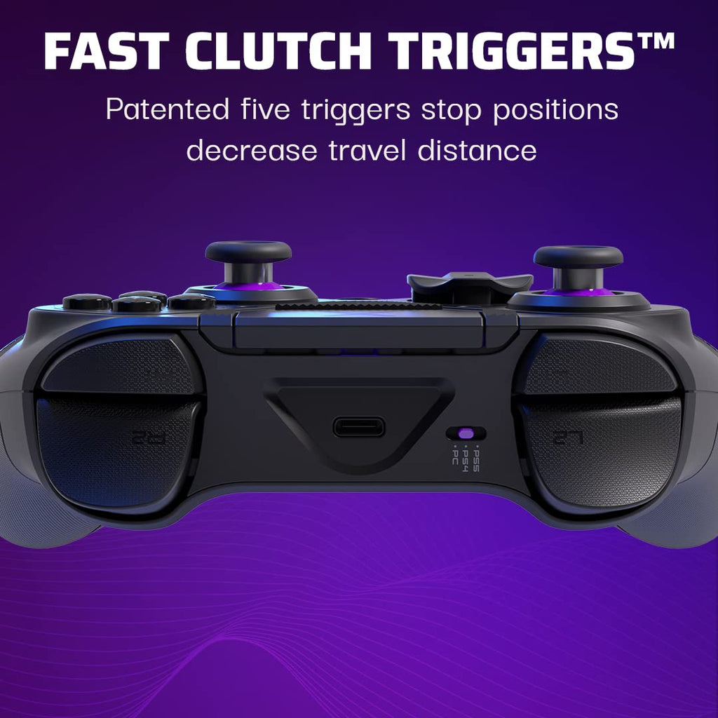 PDP Victrix Pro BFG Wireless Gaming Controller for Playstation 5 / PS5, PS4, PC, Modular Esports Gamepad, Remappable Buttons, Customizable Triggers/Paddles/D-Pad/Fightpad, PC App, Black