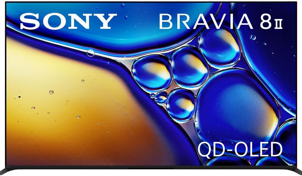 Sony K55XR80M2 BRAVIA 8 II 55 inch Class QD-OLED 4K HDR Google TV 2025 (Renewed) Bundle with Deco Gear 6FT HDMI 2.0 Cable and CPS Exclusive 26 Month Protection Pack (BEACH-CPS-26M3500)