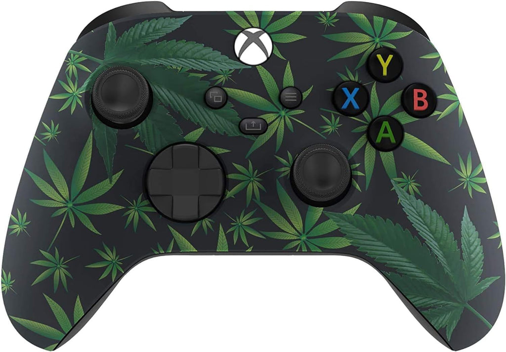 Custom Controllerzz Wireless Controller for Microsoft Xbox Series X/S & Xbox One - Custom Soft Touch Feel - Custom Xbox Series X/S Controller (X/S Weeds)