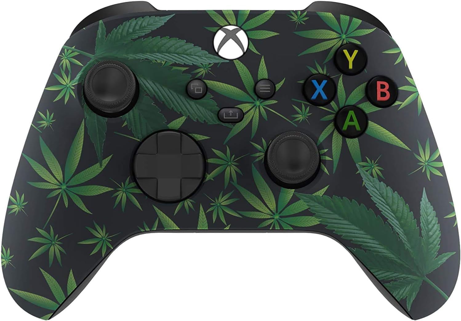 Custom Controllerzz Wireless Controller for Microsoft Xbox Series X/S & Xbox One - Custom Soft Touch Feel - Custom Xbox Series X/S Controller (X/S Weeds)