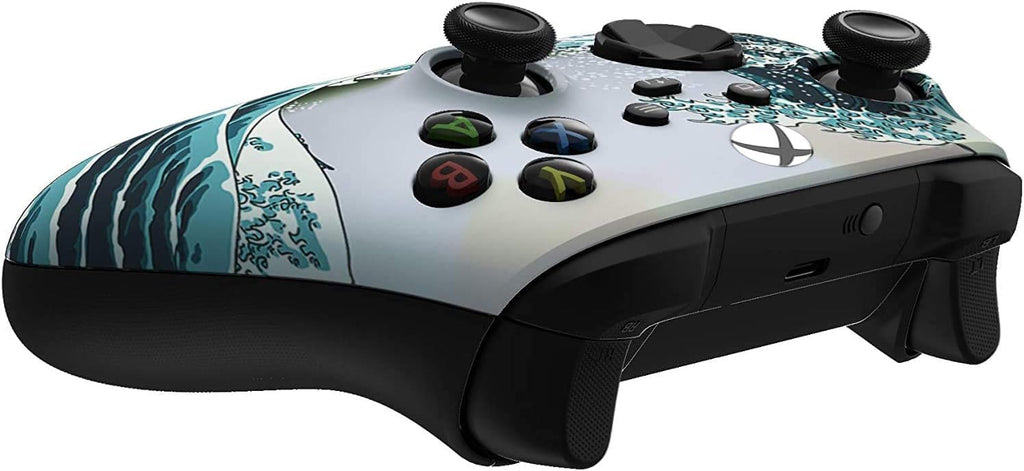 Custom Controllerzz Wireless Controller for Microsoft Xbox Series X/S & Xbox One - Custom Soft Touch Feel - Custom Xbox Series X/S Controller (X/S Waves)