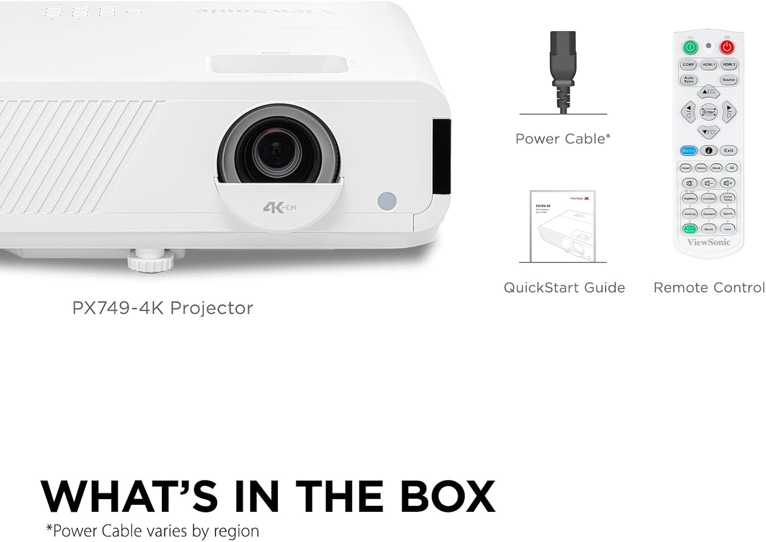 ViewSonic PX700HDH 3700 Lumens 1080p Projector, High Brightness and Supercolor Technology for Smooth Home Entertainment, 1.1x Optical Zoom, and Vertical Keystone for Flexible Setup, and Dual HDMI