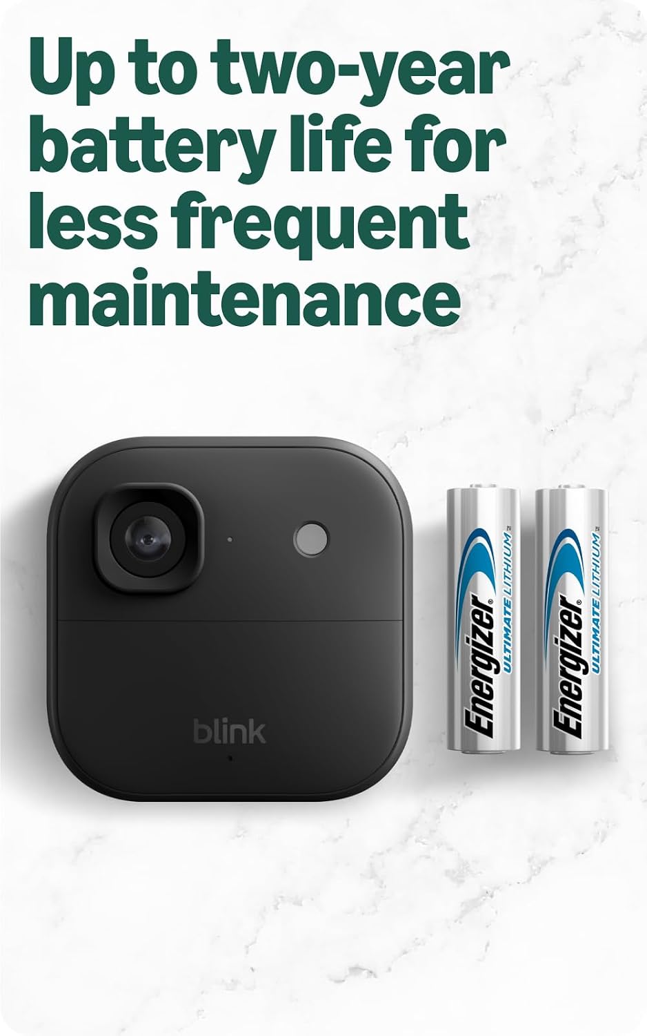 Blink Outdoor 2K+ and Video Doorbell – Two-year battery life, smart detection, Sync Module Core included – 2 Cameras + Video Doorbell (Black)
