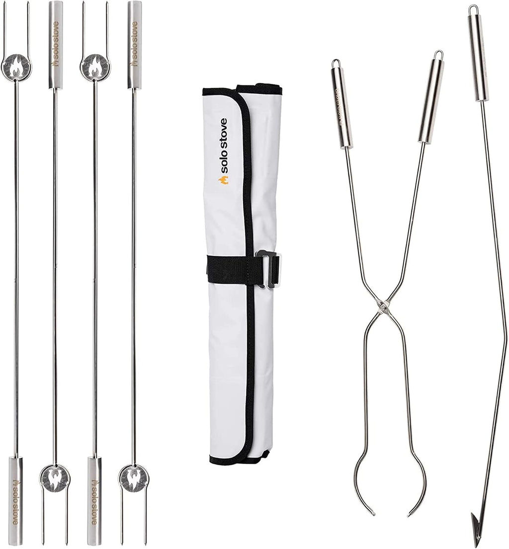 Solo Stove Roasting Sticks and Fire Pit Poker - Firewood Accessories for Outdoor and RV Fire Pits