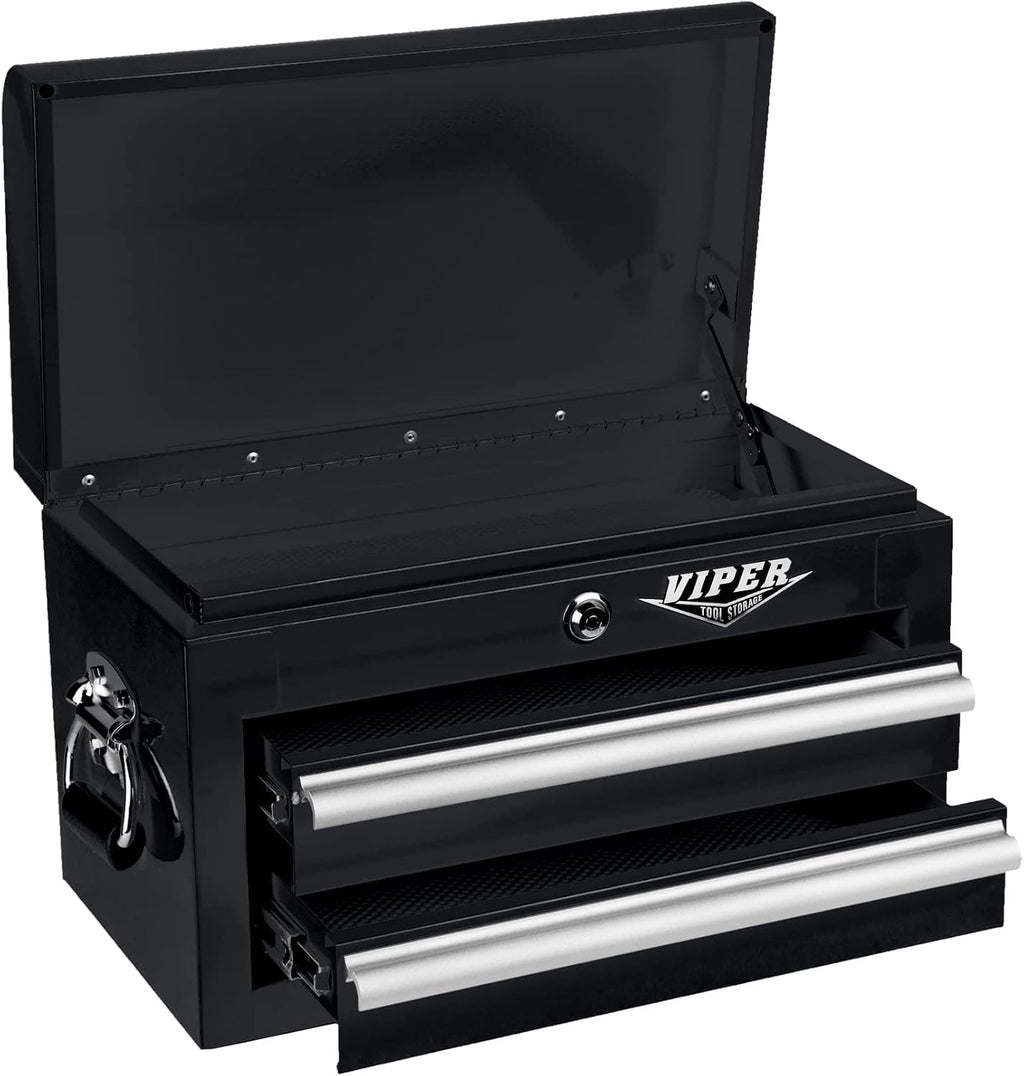 Viper Tool Storage 18-Inch 2-Drawer Mini Tool Chest, Black