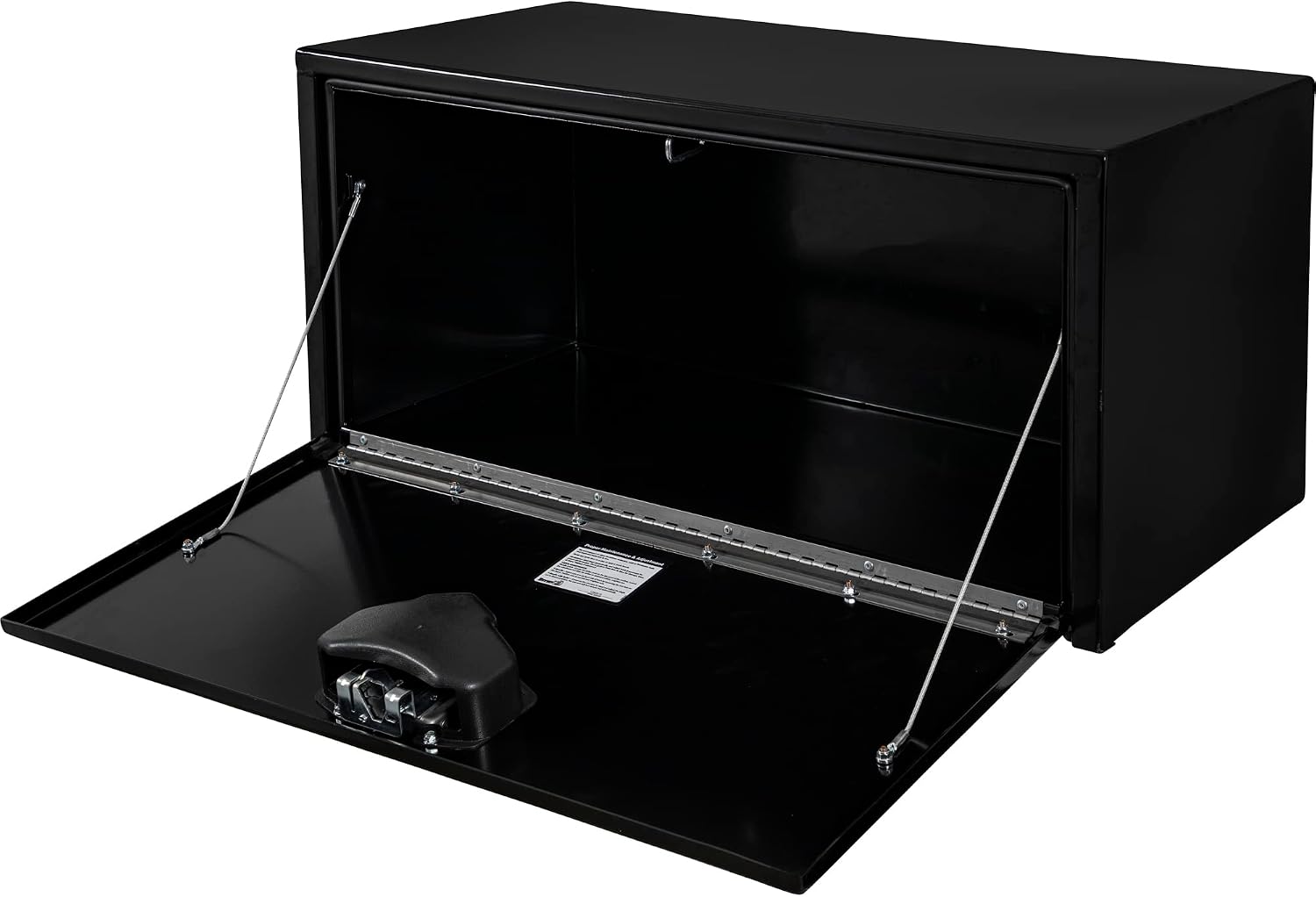 Buyers Products 1703100, 14x16x24 Inch Black Steel Underbody Truck Box with Paddle Latch Locking Storage for Flatbed or Under-Bed Mount Service Body