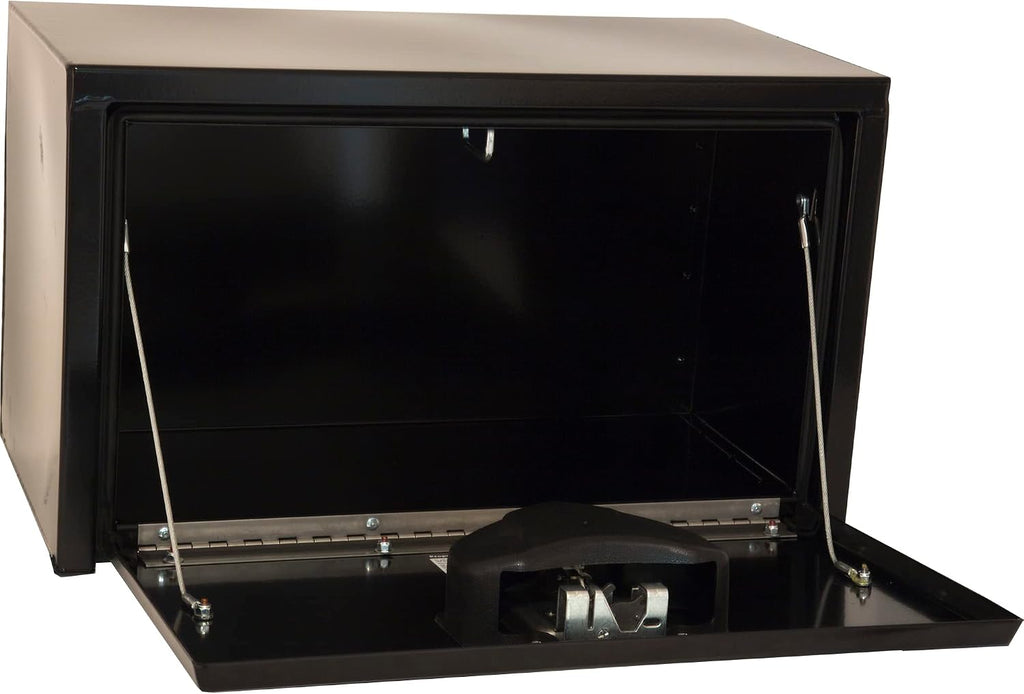 Buyers Products 1703150 Black Steel Underbody Truck Box with Paddle Latch, 14 x 12 x 24 Inch