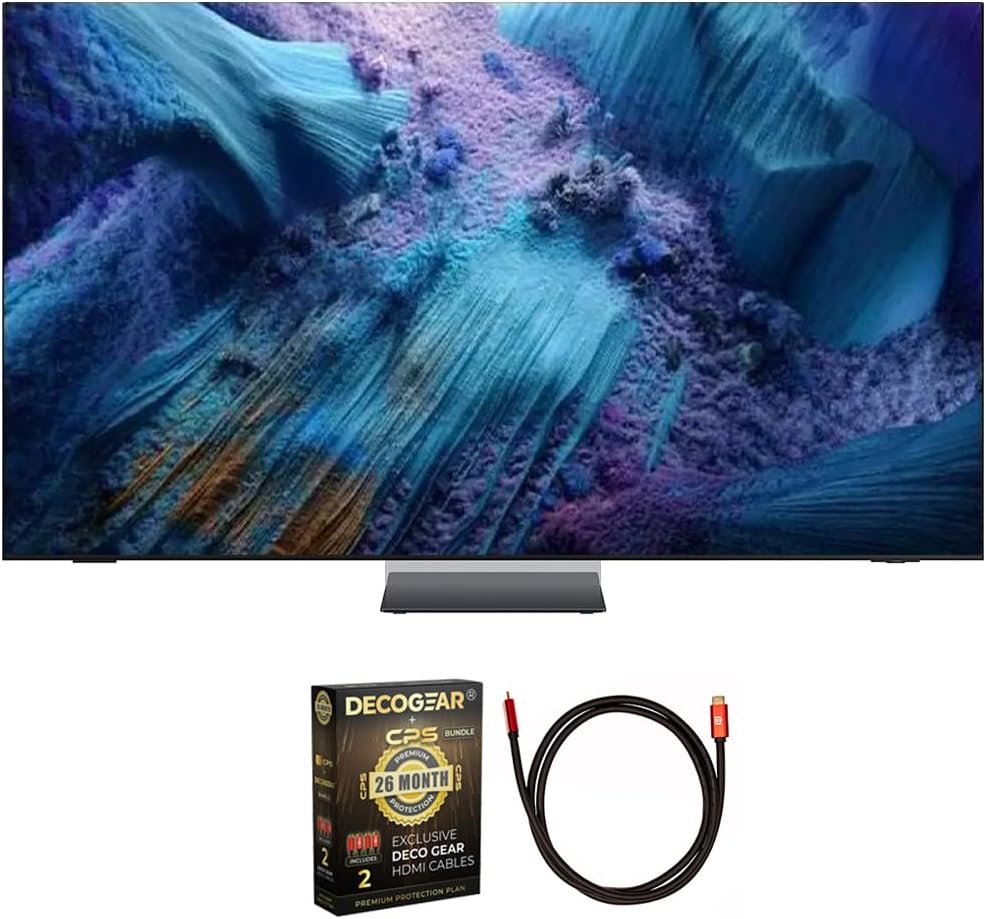 Samsung QN75QN990FFXZA 75 inch Neo QLED 8K QN990F Vision AI Smart TV 2025 (Renewed) Bundle with Deco Gear 6FT HDMI 2.0 Cable and CPS Exclusive 26 Month Protection Pack (BEACH-CPS-26M6500)