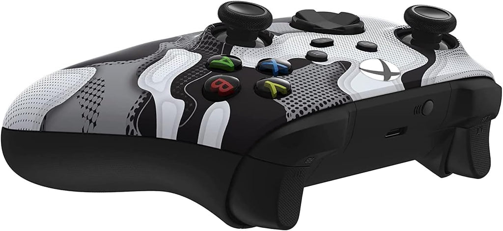 Custom Controllerzz Wireless Controller for Microsoft Xbox Series X/S & Xbox One - Custom Soft Touch Feel - Custom Xbox Series X/S Controller (X/S White Camo)