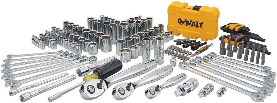 DEWALT Mechanics Tool Kit (DWMT73803) and Screwdriver & Drill Bit Set (DWA2FTS100)