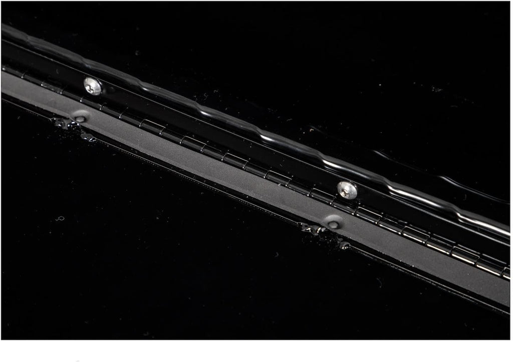 Buyers Products 1721556 Black Aluminum Diamond Tread Topsider Truck Box With Drop Door, 88x13x16 Inch, Weather Resistant, Locking Compression Latch, No Drill Install, Made in USA