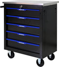5-Drawer Tool Chest with Wheels, Combinable Rolling Tool Cart, Rolling Tool Box，Storage Organizer Cabinet for Garage,Warehouse, Repair Shop, Workshop