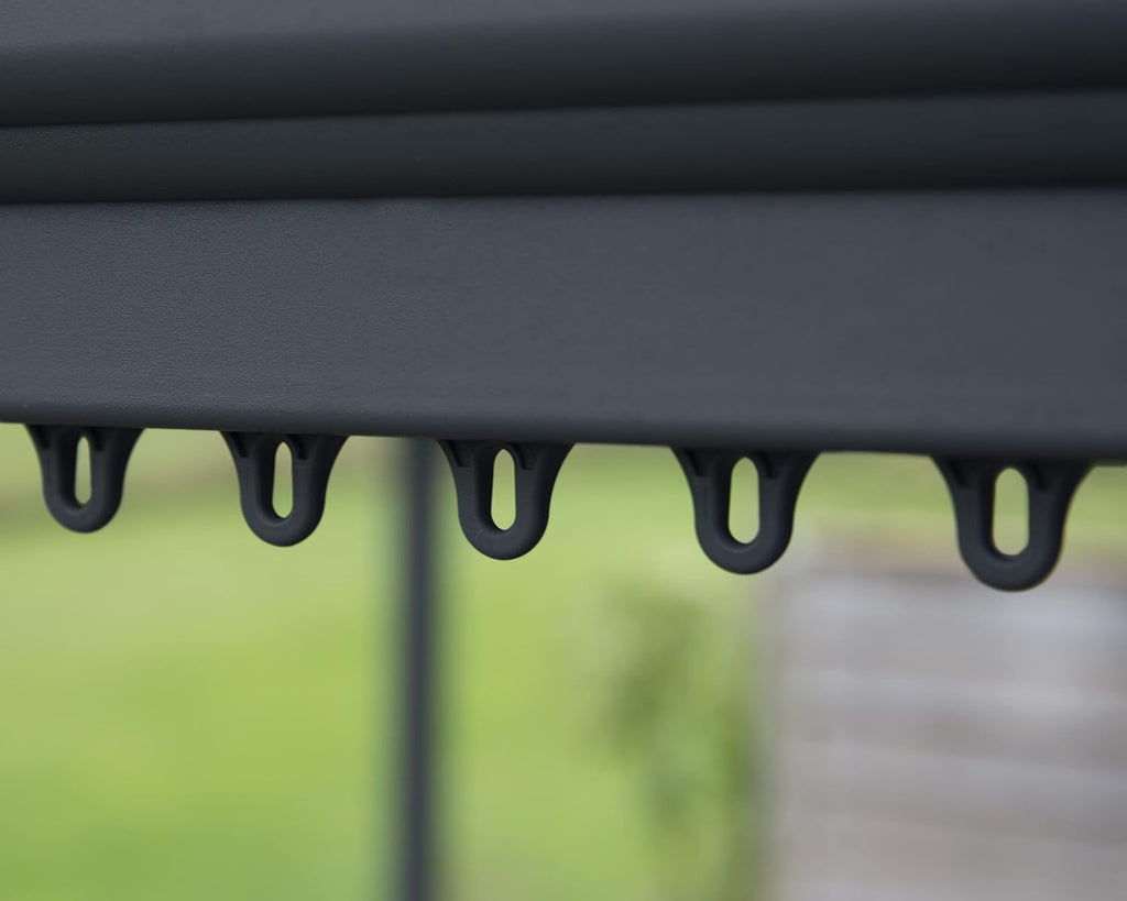 Palram - Canopia Martinique 10x12 Gazebo: Outdoor Patio Canopy with Aluminum Metal Frame, Polycarbonate Roof, Bronze Panels, UV Protection, Rain Gutters, Vents, Year-Round Use, Easy DIY, Gray/Bronze