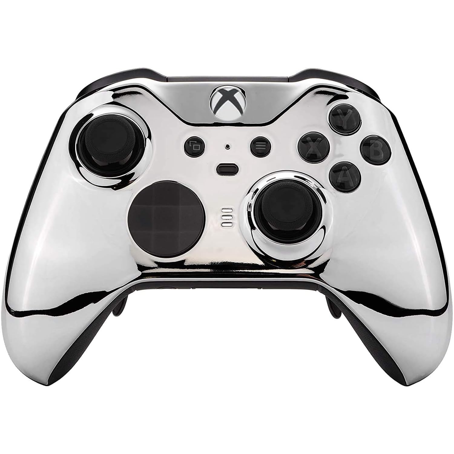 Custom Controllerzz Elite Series 2 Controller Compatible with Xbox One, Xbox Series S and Xbox Series X - (Silver Chrome)