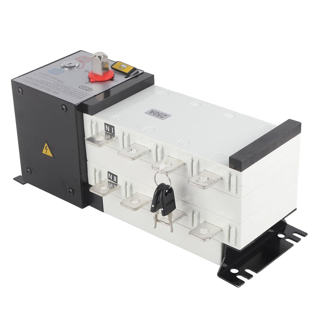Generator Transfer Switch Isolated 2in 1out Mechanical Interlock Design Power Automatic Transfer Switch AC400V 250A (250A)