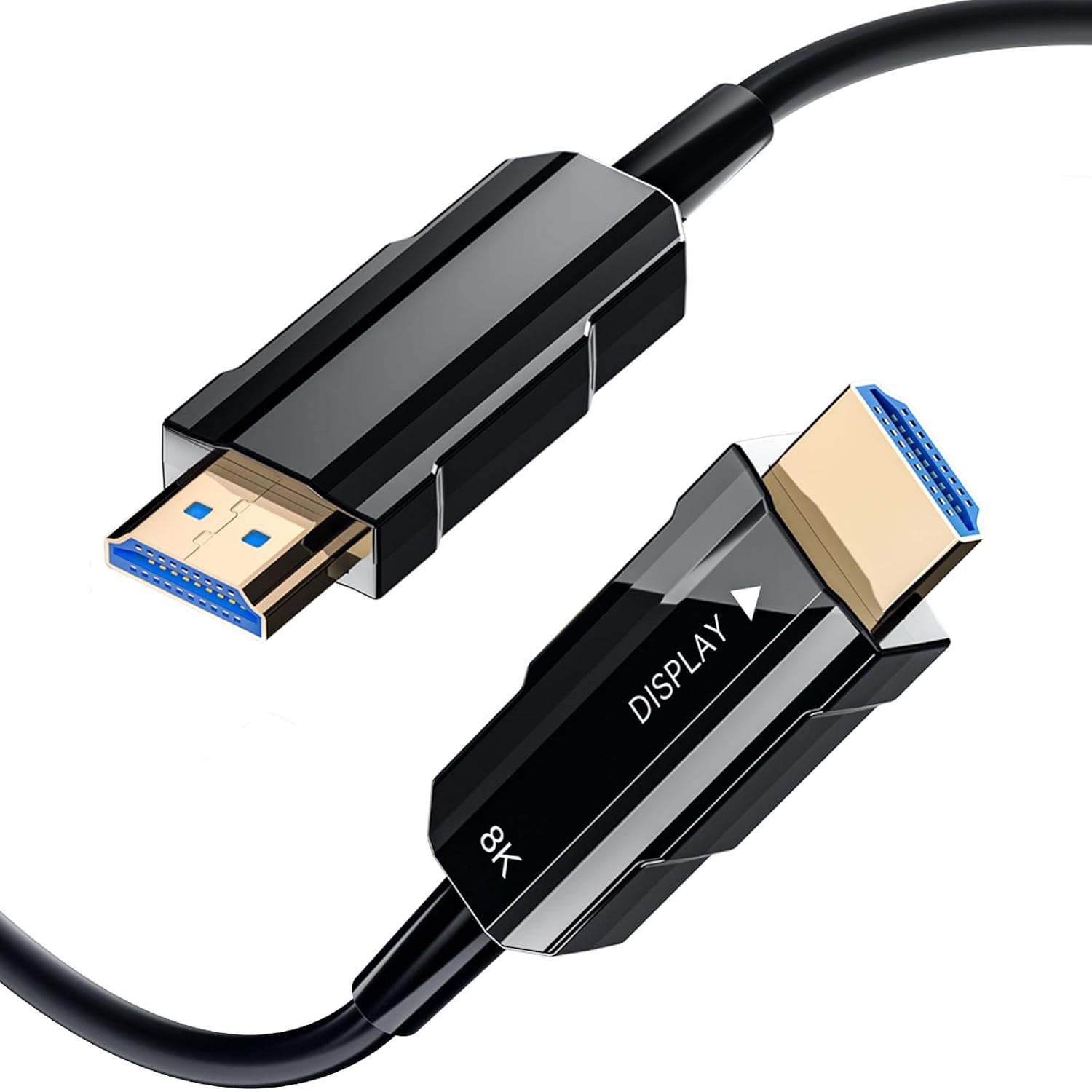 8K HDMI 2.1 Cable 300ft, Long Fiber Optic HDMI Cable, Ultra High Speed Thin HDMI Cord, 48Gbps, 8K@60Hz 4K@120Hz, Dynamic HDR, Dolby, HDCP 2.2&2.3, 3D, for HDTV Monitor Game Laptop Home Theatre