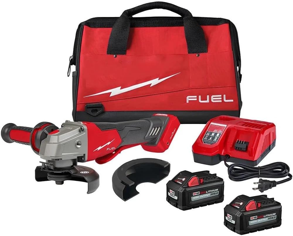 2882-22 Cordless Angle Grinder for Milwaukee M18 FUEL 18V 4-1/2' / 5' Braking Grinder w/ONE-KEY Paddle Switch - NEW